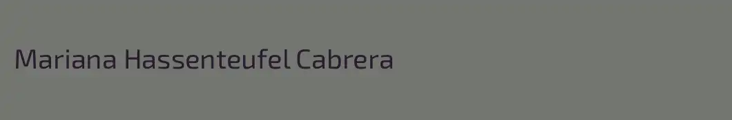 Mariana Hassenteufel Cabrera